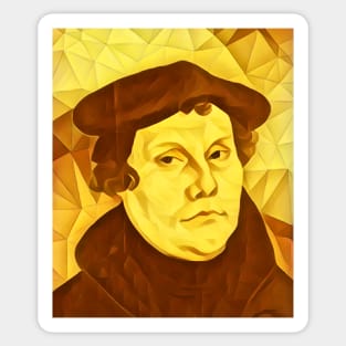 Martin Luther Golden Portrait | Martin Luther Artwork 9 Sticker